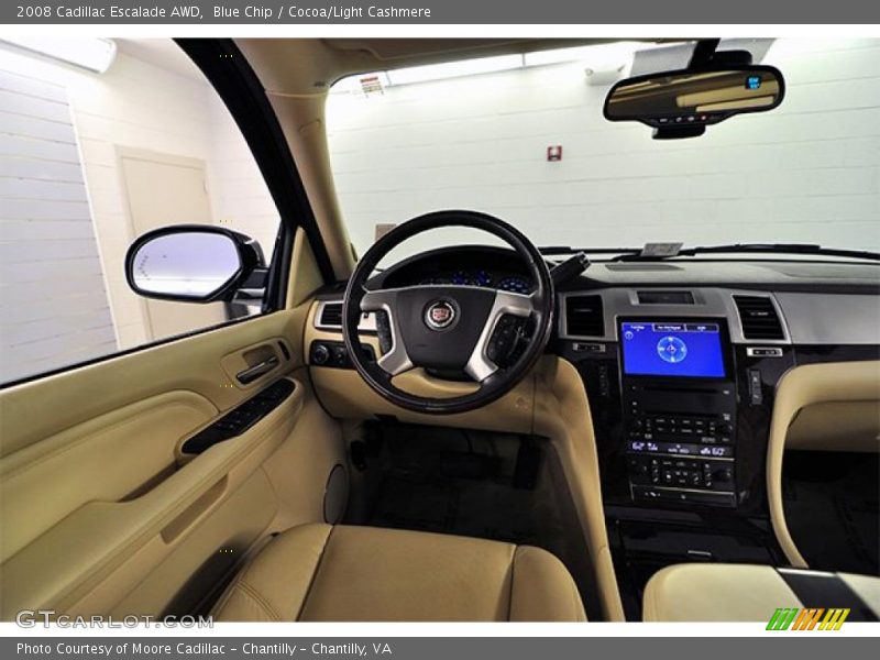 Blue Chip / Cocoa/Light Cashmere 2008 Cadillac Escalade AWD
