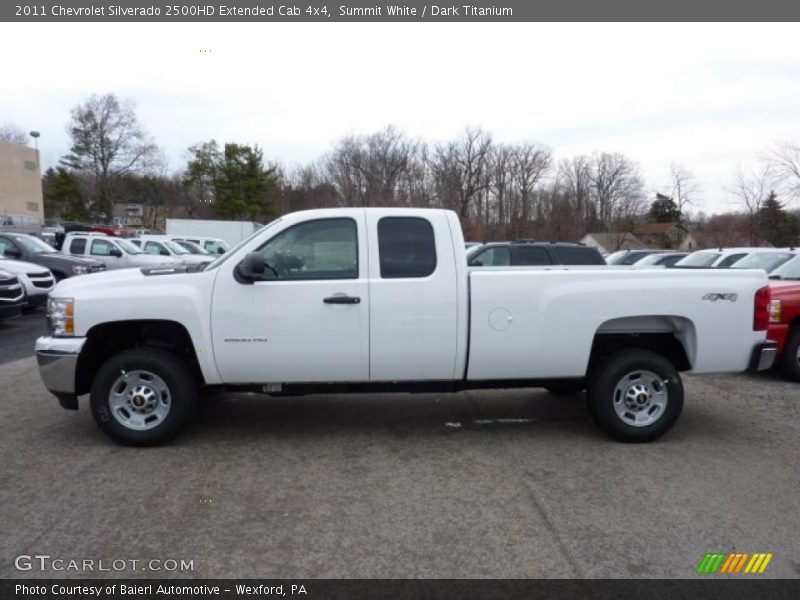 Summit White / Dark Titanium 2011 Chevrolet Silverado 2500HD Extended Cab 4x4