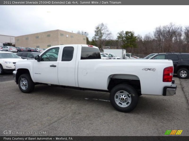 Summit White / Dark Titanium 2011 Chevrolet Silverado 2500HD Extended Cab 4x4