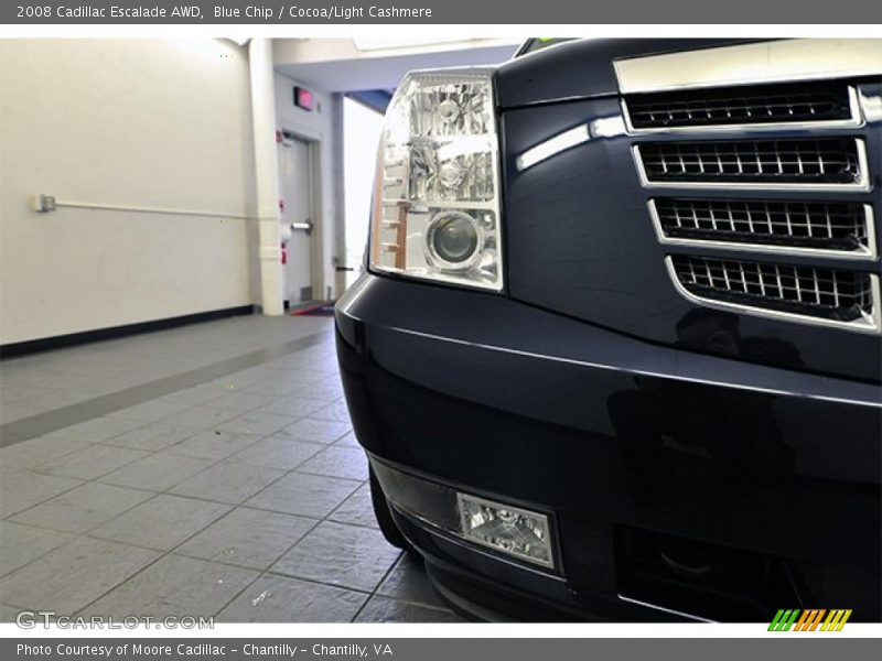 Blue Chip / Cocoa/Light Cashmere 2008 Cadillac Escalade AWD