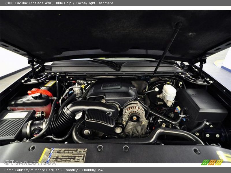 Blue Chip / Cocoa/Light Cashmere 2008 Cadillac Escalade AWD