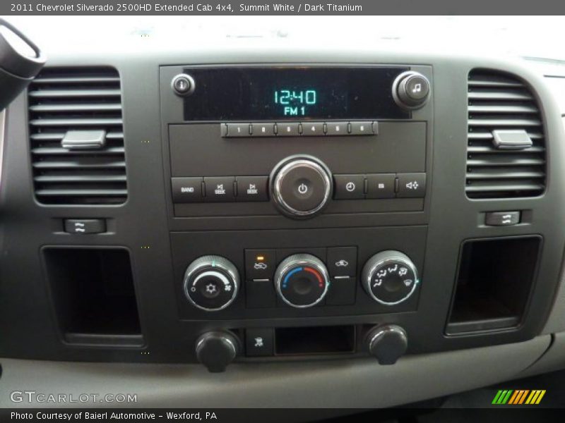 Summit White / Dark Titanium 2011 Chevrolet Silverado 2500HD Extended Cab 4x4