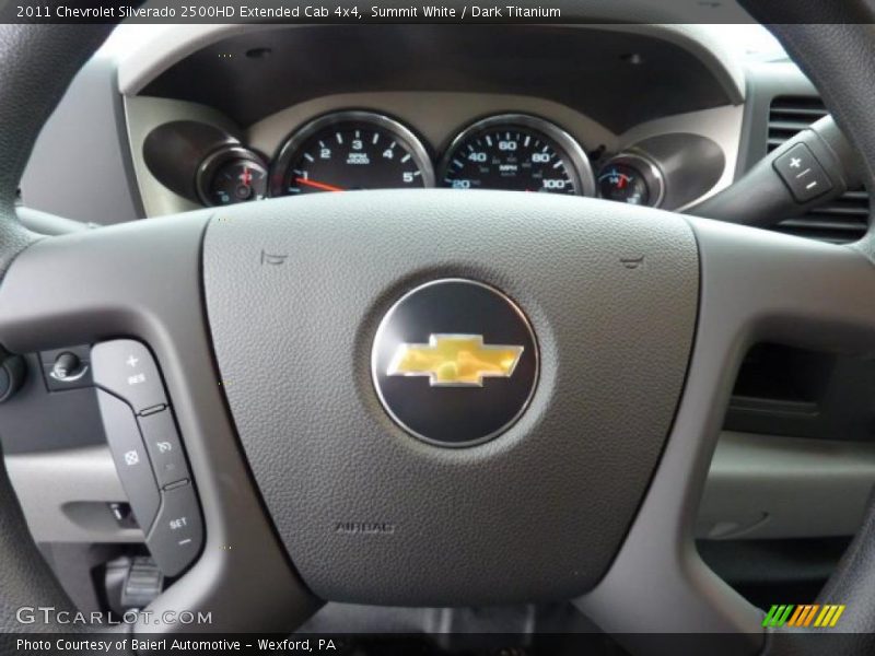 Summit White / Dark Titanium 2011 Chevrolet Silverado 2500HD Extended Cab 4x4