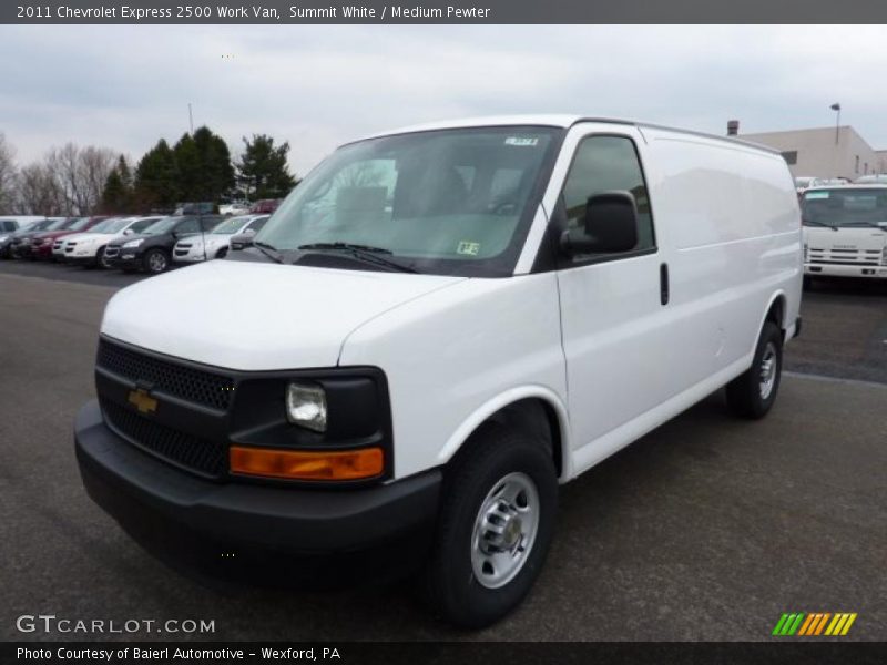 Front 3/4 View of 2011 Express 2500 Work Van