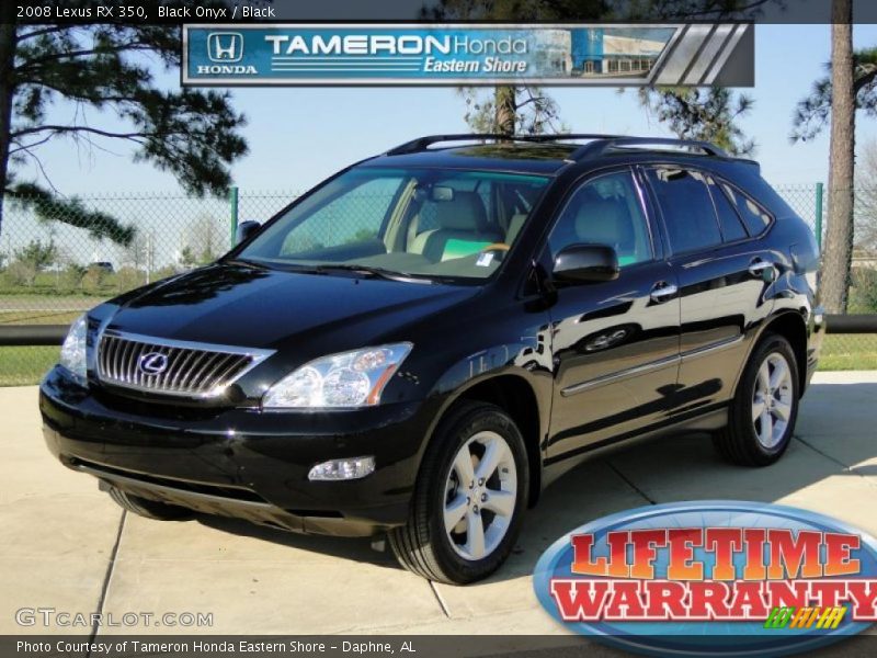 Black Onyx / Black 2008 Lexus RX 350