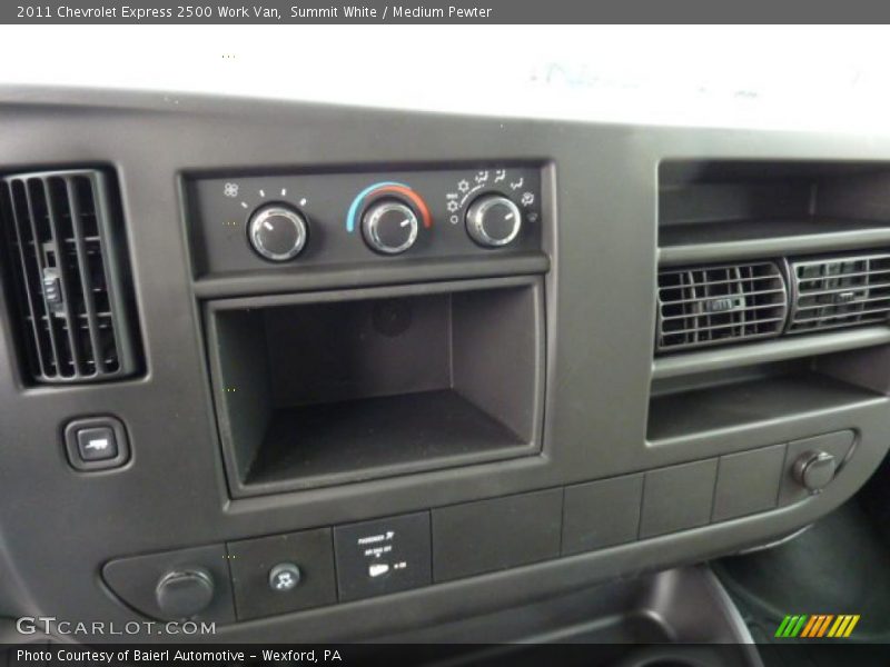 Controls of 2011 Express 2500 Work Van