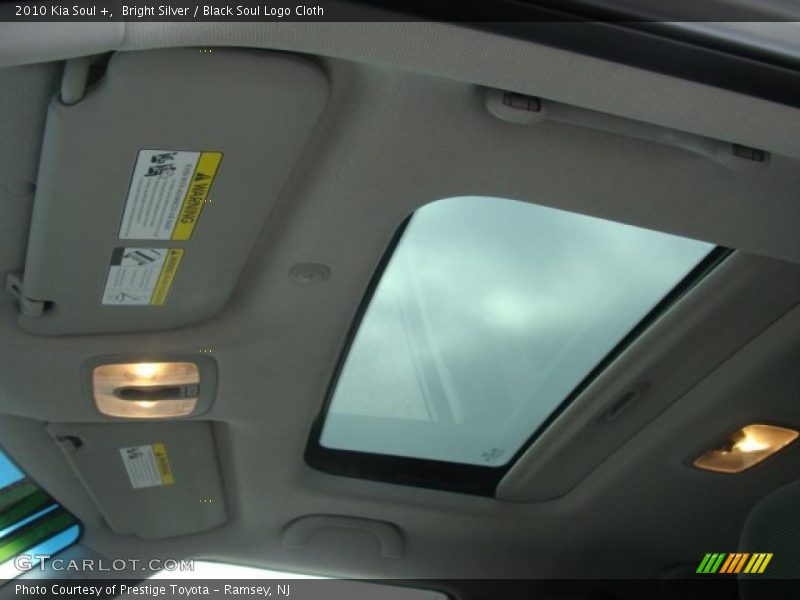 Bright Silver / Black Soul Logo Cloth 2010 Kia Soul +