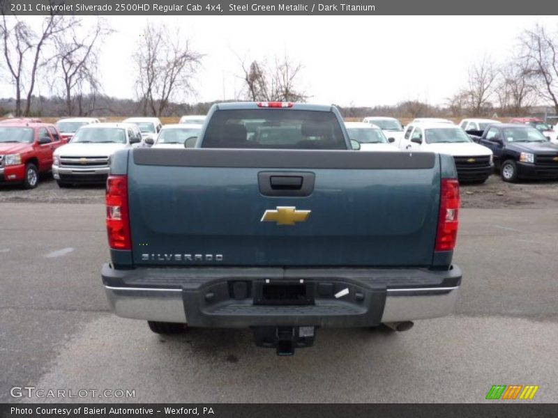 Steel Green Metallic / Dark Titanium 2011 Chevrolet Silverado 2500HD Regular Cab 4x4