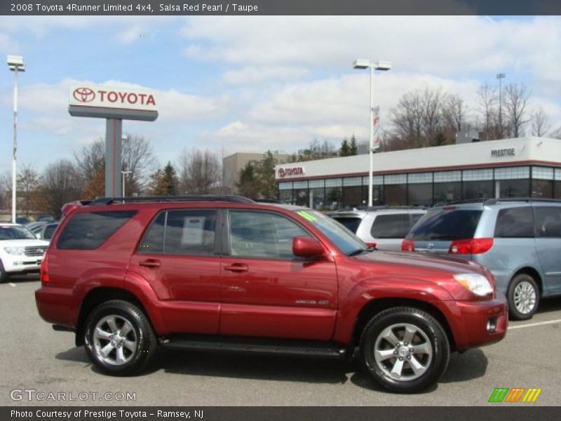 Salsa Red Pearl / Taupe 2008 Toyota 4Runner Limited 4x4