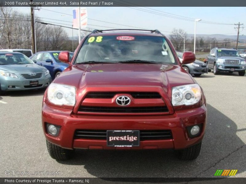 Salsa Red Pearl / Taupe 2008 Toyota 4Runner Limited 4x4