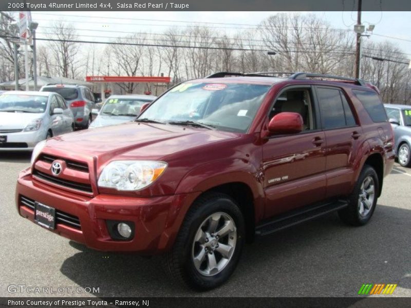 Salsa Red Pearl / Taupe 2008 Toyota 4Runner Limited 4x4