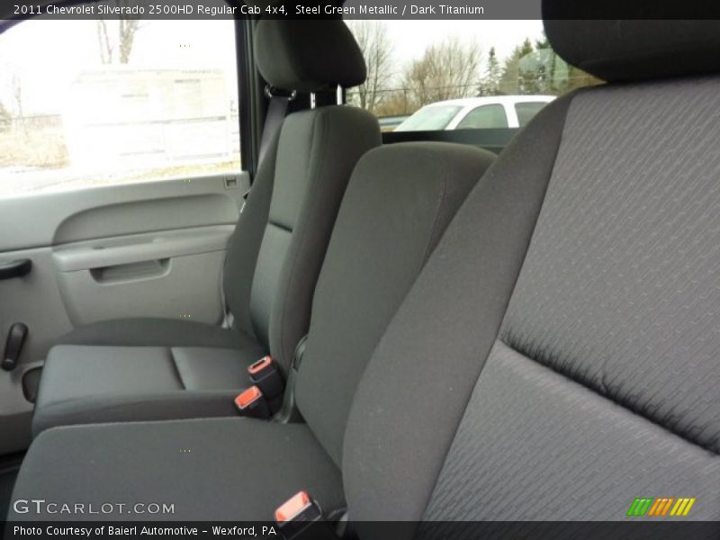 Steel Green Metallic / Dark Titanium 2011 Chevrolet Silverado 2500HD Regular Cab 4x4
