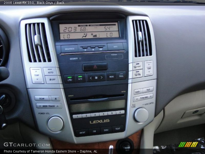 Black Onyx / Black 2008 Lexus RX 350