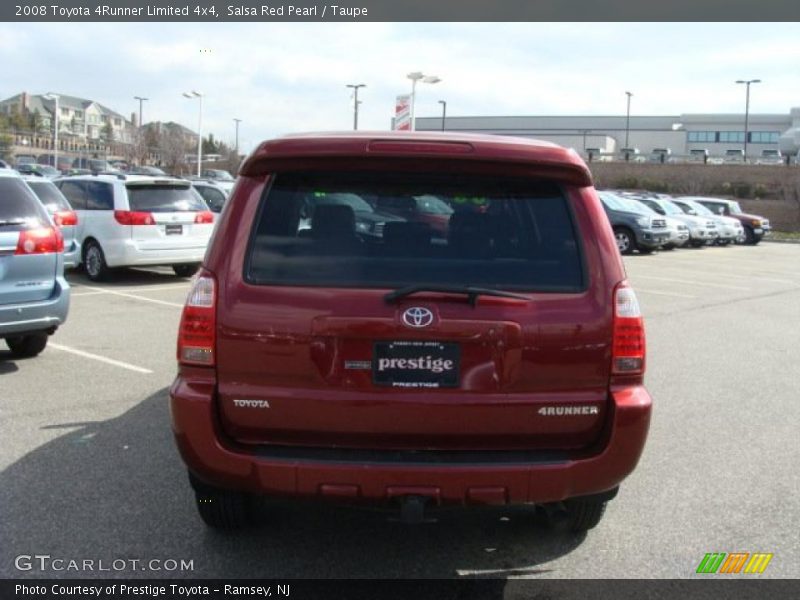 Salsa Red Pearl / Taupe 2008 Toyota 4Runner Limited 4x4