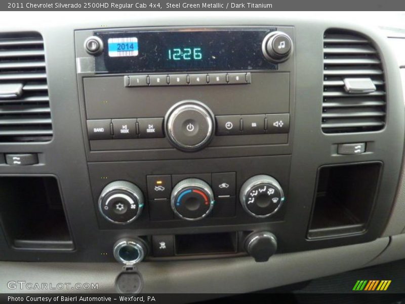 Steel Green Metallic / Dark Titanium 2011 Chevrolet Silverado 2500HD Regular Cab 4x4
