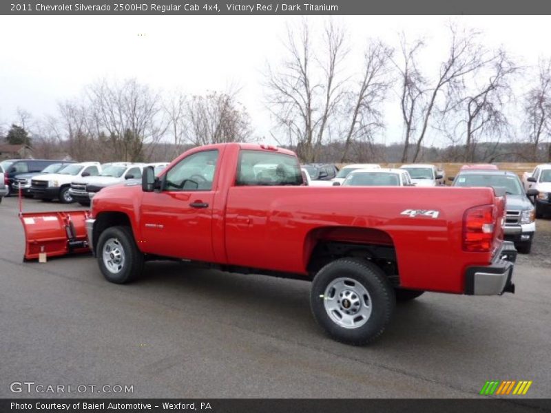 Victory Red / Dark Titanium 2011 Chevrolet Silverado 2500HD Regular Cab 4x4