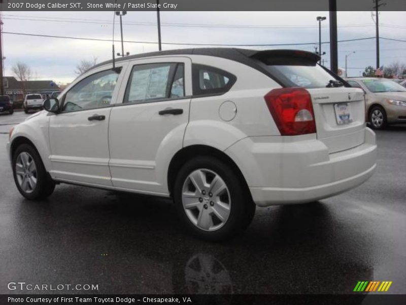 Stone White / Pastel Slate Gray 2007 Dodge Caliber SXT