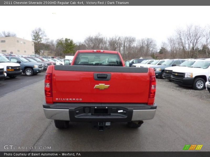 Victory Red / Dark Titanium 2011 Chevrolet Silverado 2500HD Regular Cab 4x4