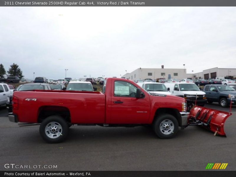 Victory Red / Dark Titanium 2011 Chevrolet Silverado 2500HD Regular Cab 4x4