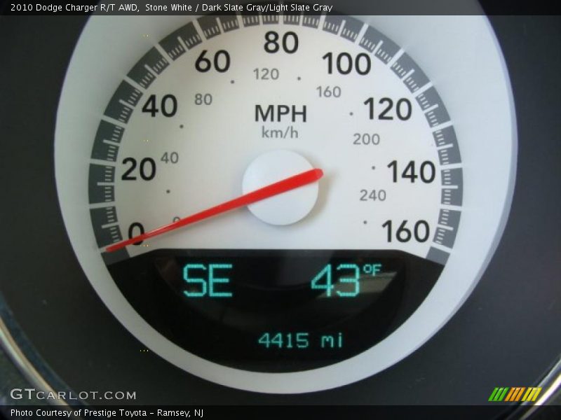 Stone White / Dark Slate Gray/Light Slate Gray 2010 Dodge Charger R/T AWD