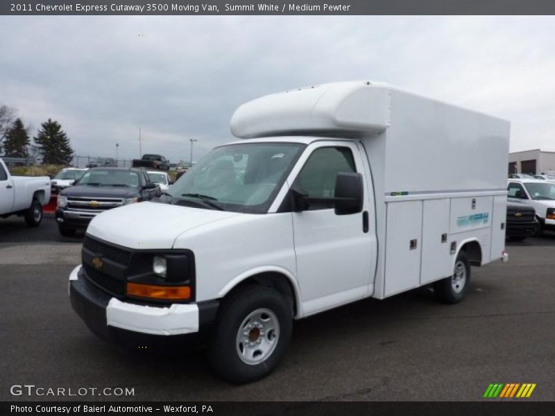 Summit White / Medium Pewter 2011 Chevrolet Express Cutaway 3500 Moving Van