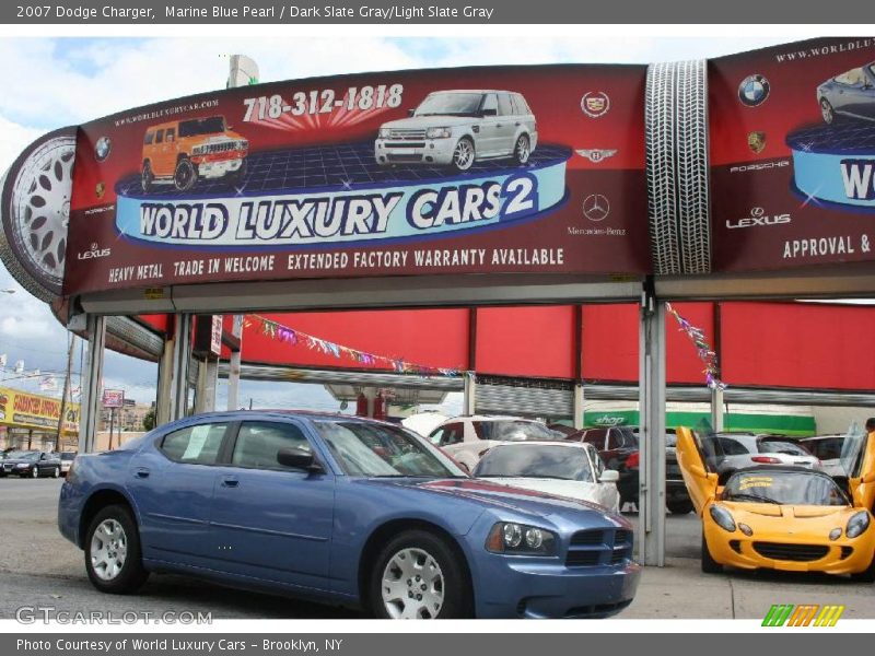 Marine Blue Pearl / Dark Slate Gray/Light Slate Gray 2007 Dodge Charger