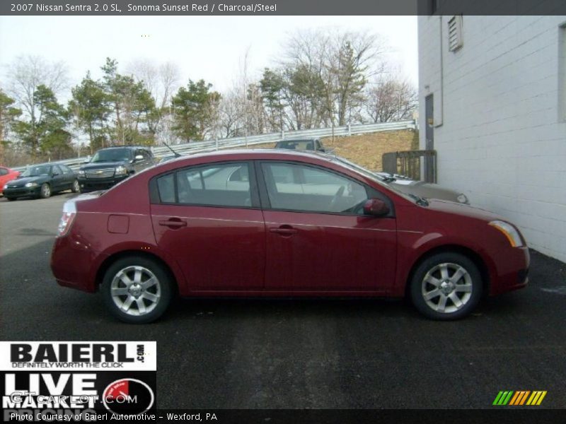 Sonoma Sunset Red / Charcoal/Steel 2007 Nissan Sentra 2.0 SL