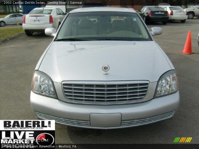 Sterling Silver / Oatmeal 2003 Cadillac DeVille Sedan