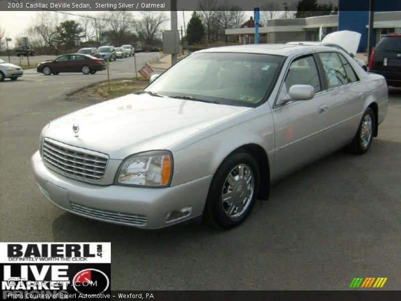 Sterling Silver / Oatmeal 2003 Cadillac DeVille Sedan