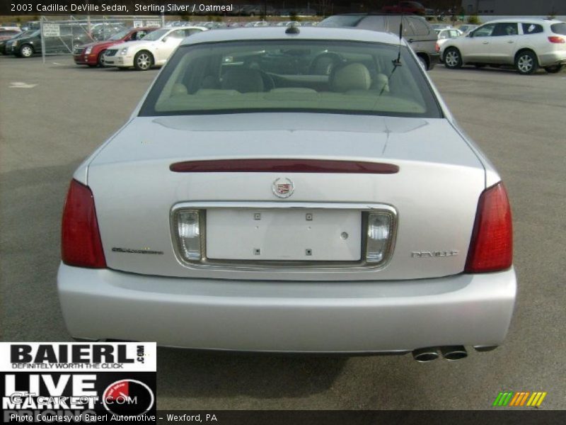 Sterling Silver / Oatmeal 2003 Cadillac DeVille Sedan