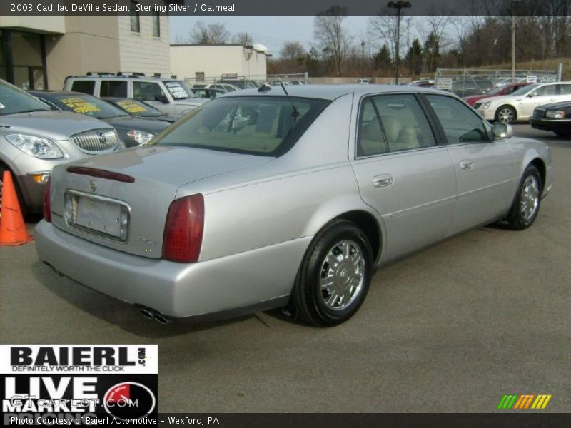 Sterling Silver / Oatmeal 2003 Cadillac DeVille Sedan