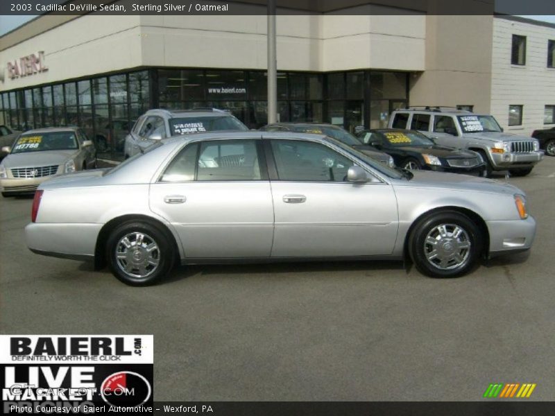 Sterling Silver / Oatmeal 2003 Cadillac DeVille Sedan
