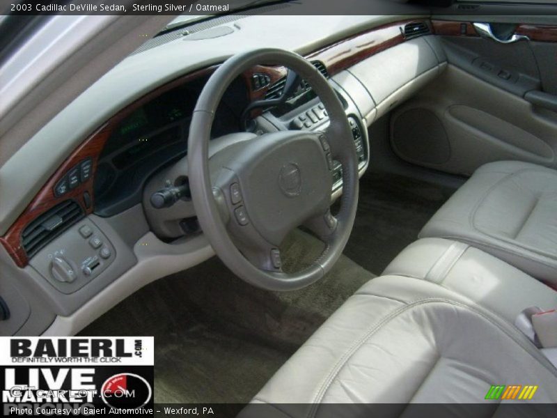 Sterling Silver / Oatmeal 2003 Cadillac DeVille Sedan
