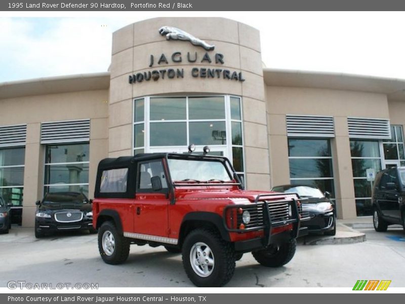 Portofino Red / Black 1995 Land Rover Defender 90 Hardtop