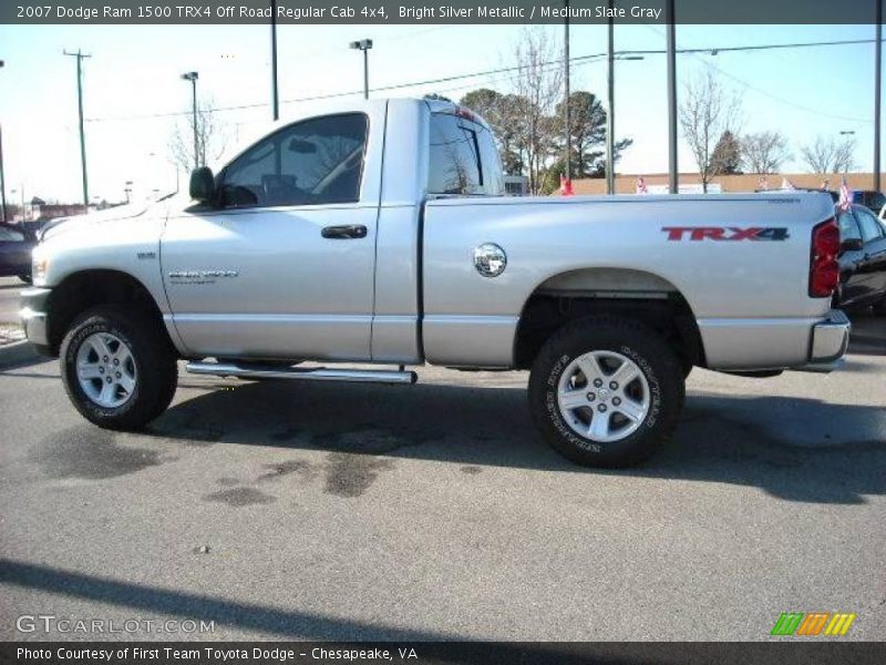 Bright Silver Metallic / Medium Slate Gray 2007 Dodge Ram 1500 TRX4 Off Road Regular Cab 4x4