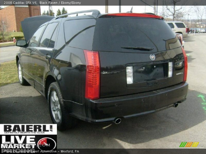 Black Raven / Ebony/Ebony 2008 Cadillac SRX V6