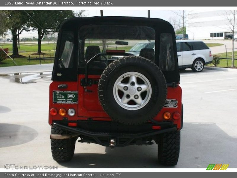 Portofino Red / Black 1995 Land Rover Defender 90 Hardtop