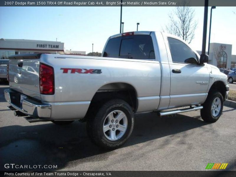 Bright Silver Metallic / Medium Slate Gray 2007 Dodge Ram 1500 TRX4 Off Road Regular Cab 4x4