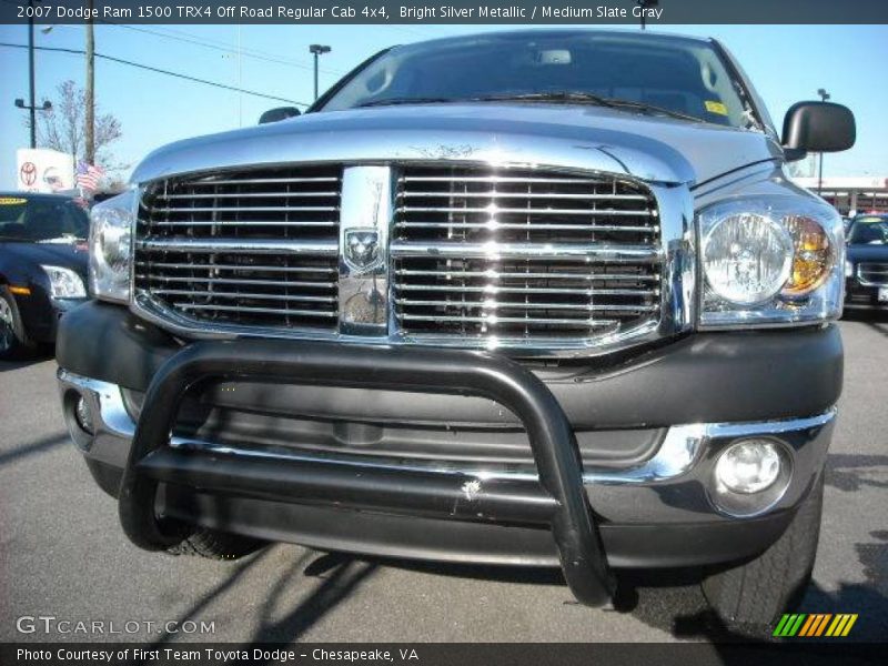 Bright Silver Metallic / Medium Slate Gray 2007 Dodge Ram 1500 TRX4 Off Road Regular Cab 4x4