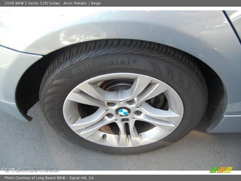 Arctic Metallic / Beige 2008 BMW 3 Series 328i Sedan