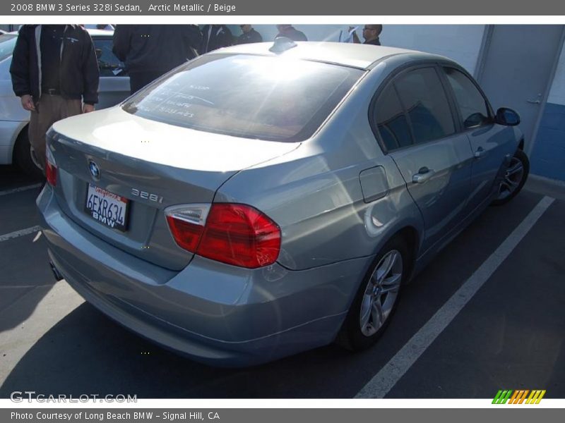 Arctic Metallic / Beige 2008 BMW 3 Series 328i Sedan