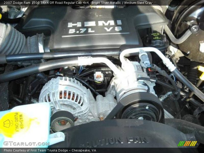 Bright Silver Metallic / Medium Slate Gray 2007 Dodge Ram 1500 TRX4 Off Road Regular Cab 4x4