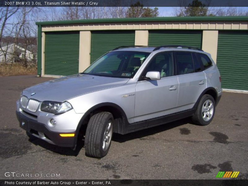 Titanium Silver Metallic / Grey 2007 BMW X3 3.0si