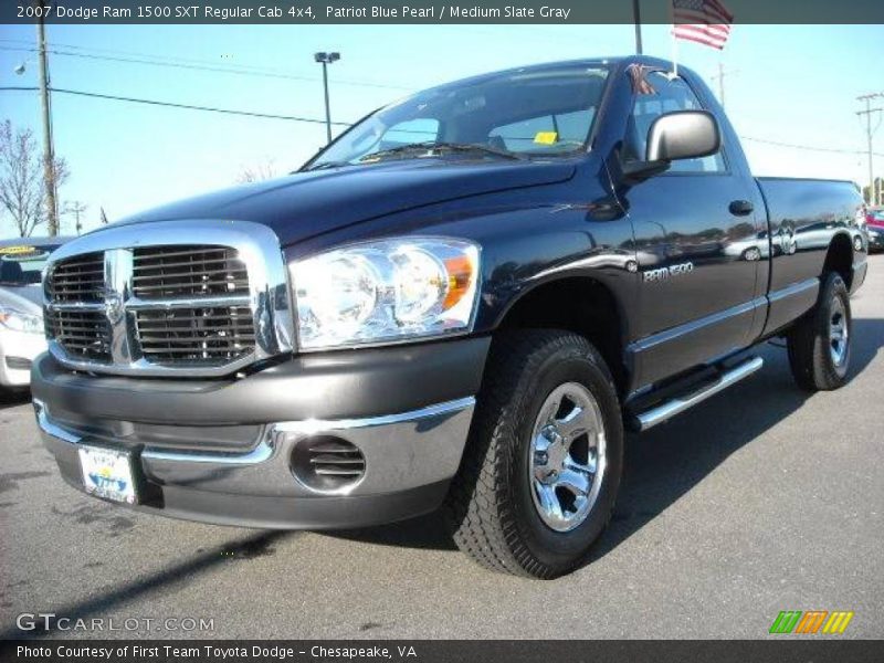 Patriot Blue Pearl / Medium Slate Gray 2007 Dodge Ram 1500 SXT Regular Cab 4x4