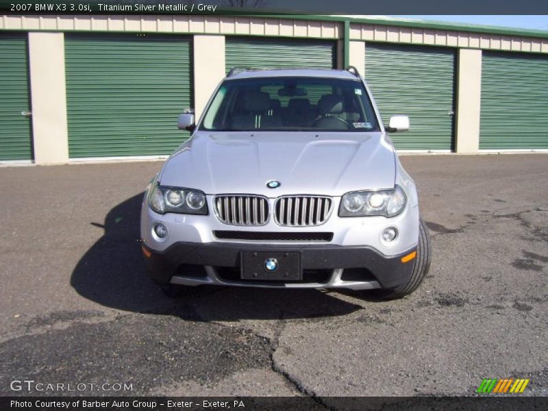 Titanium Silver Metallic / Grey 2007 BMW X3 3.0si