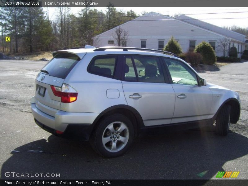 Titanium Silver Metallic / Grey 2007 BMW X3 3.0si