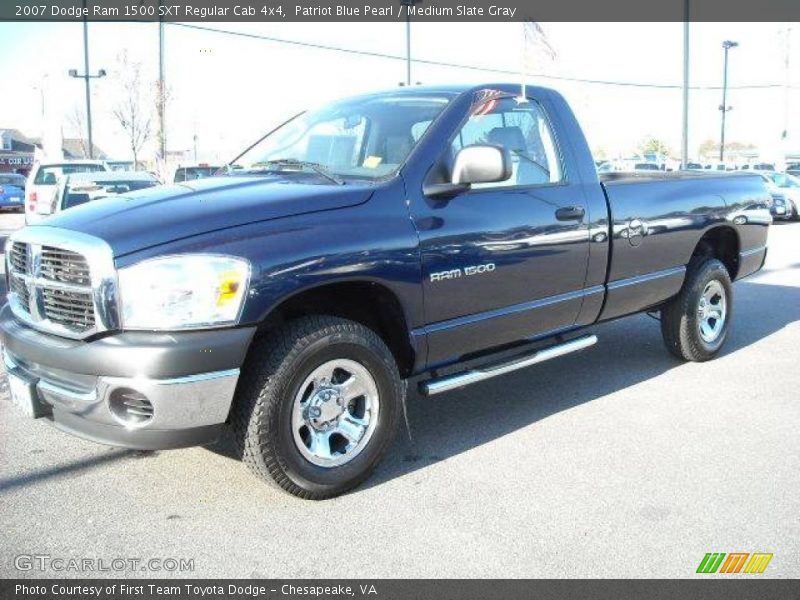 Patriot Blue Pearl / Medium Slate Gray 2007 Dodge Ram 1500 SXT Regular Cab 4x4