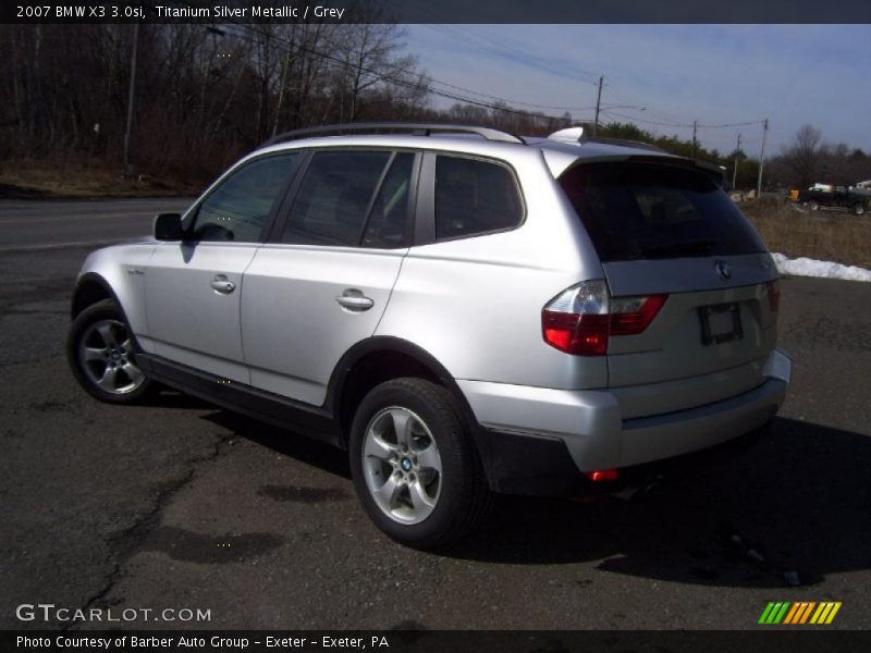 Titanium Silver Metallic / Grey 2007 BMW X3 3.0si