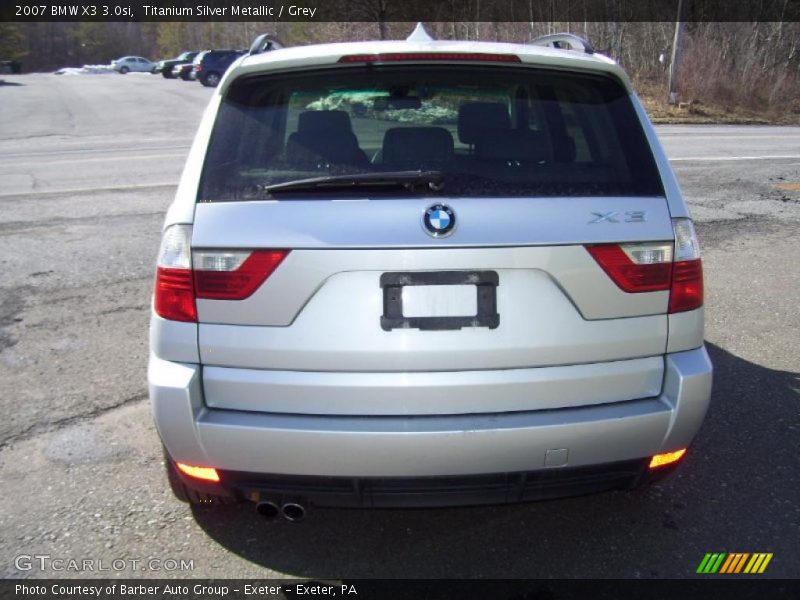 Titanium Silver Metallic / Grey 2007 BMW X3 3.0si