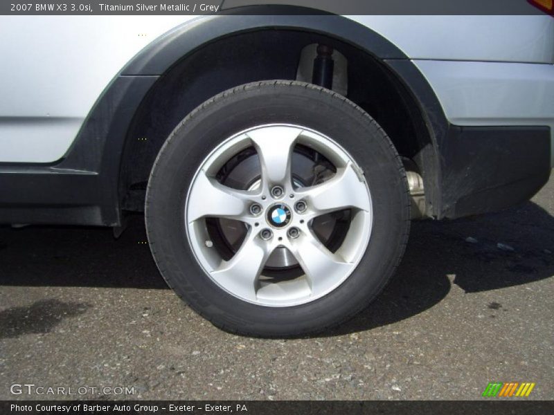 Titanium Silver Metallic / Grey 2007 BMW X3 3.0si